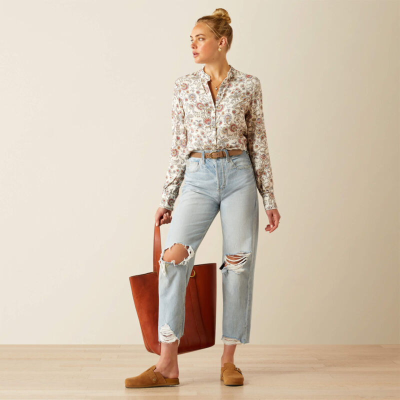 Ariat Women's Clarion Blouse - Paisley Perennial-4