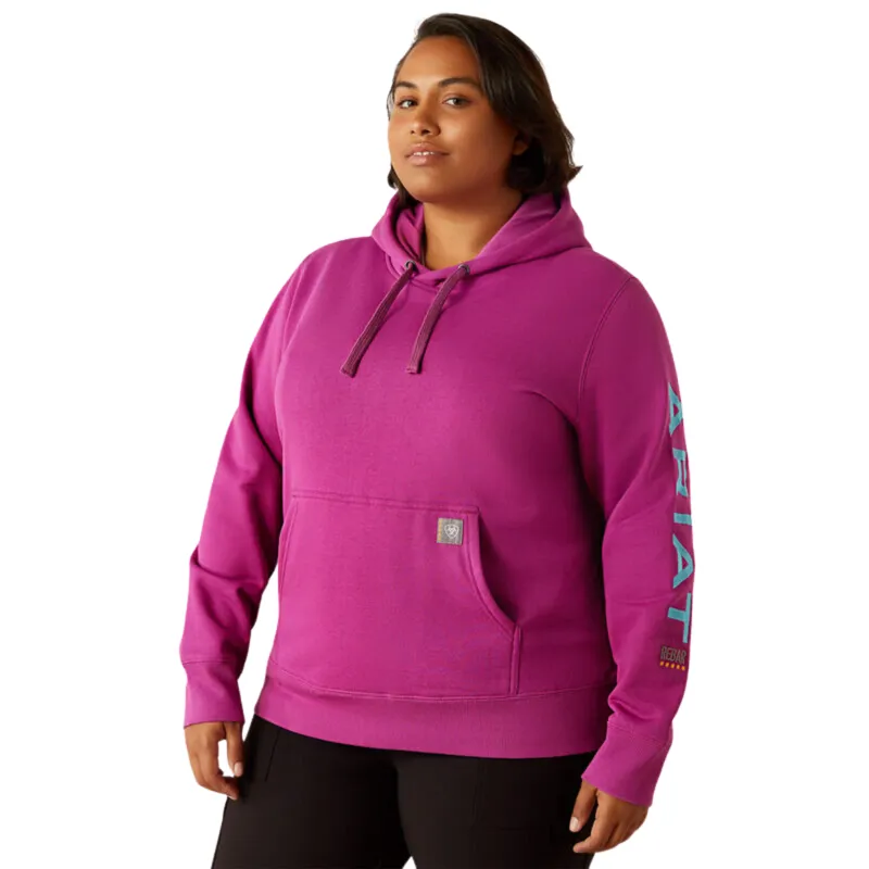 Ariat Women's Rebar Graphic Hoodie  - Willow Herb-1
