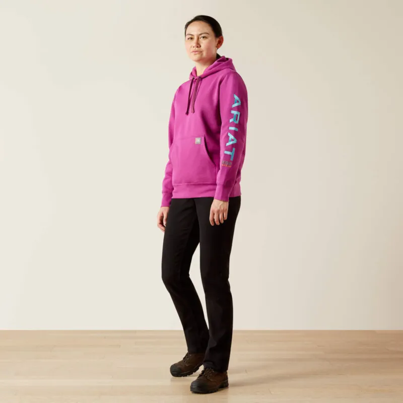 Ariat Women's Rebar Graphic Hoodie  - Willow Herb-7