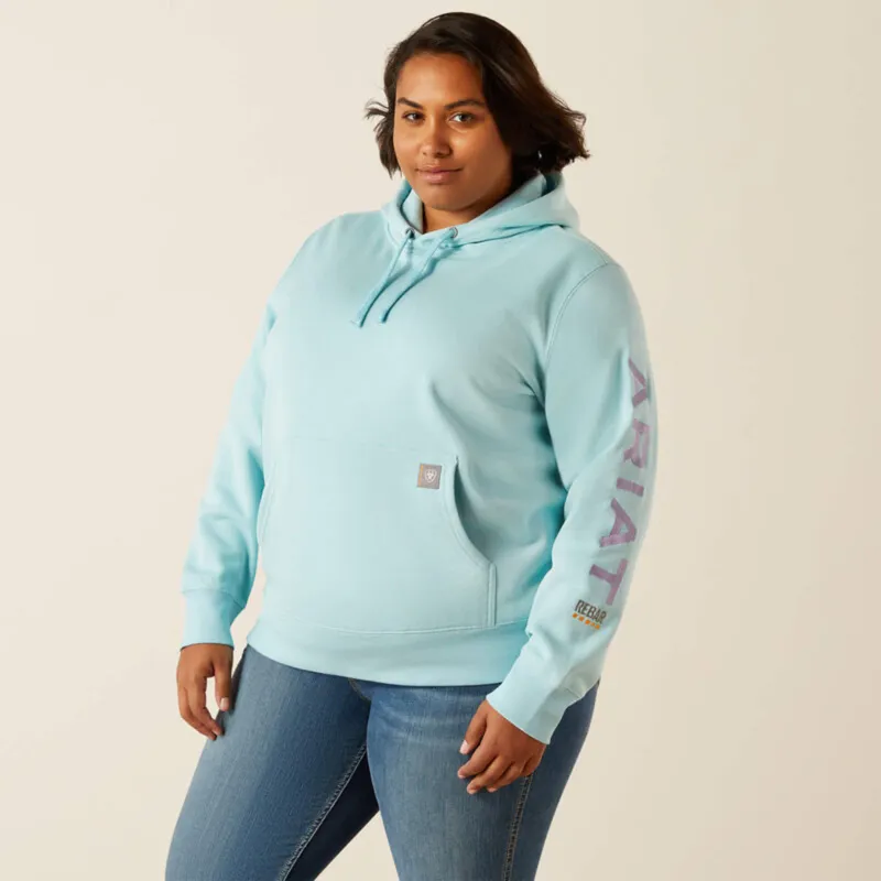 Ariat Women's Rebar Graphic Hoodie - Aquatic-1