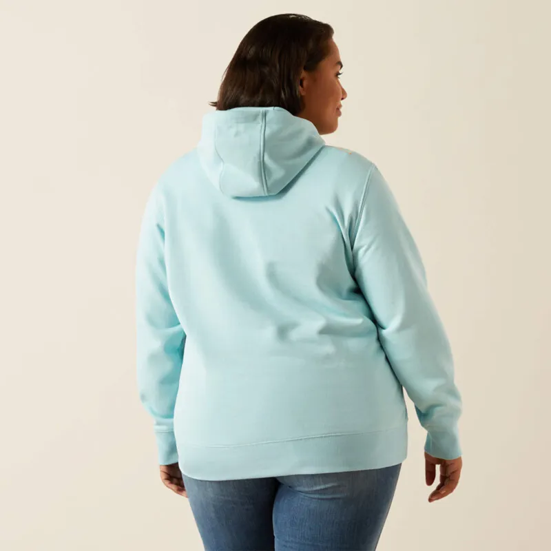 Ariat Women's Rebar Graphic Hoodie - Aquatic-3