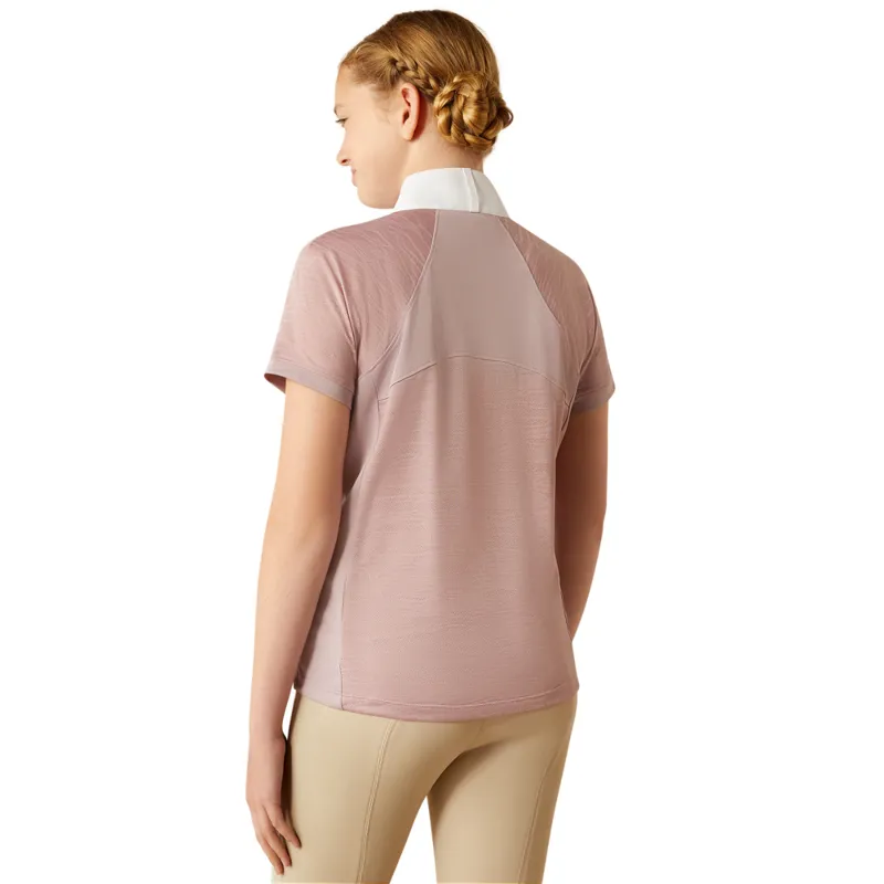 Ariat Aptos Vent 2.0 Youth Show Shirt - Sea Fog-1