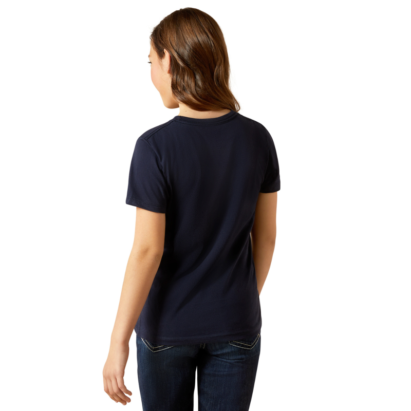 Ariat Youth Hay Girl T-Shirt - Classic Navy-1