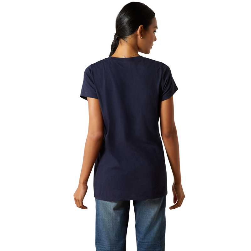 Ariat Women's Hay Girl T-Shirt - Navy-1