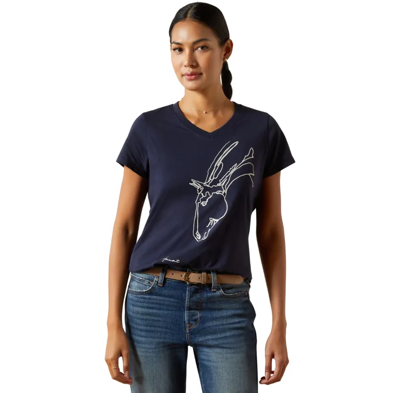Ariat Women's Hay Girl T-Shirt - Navy
