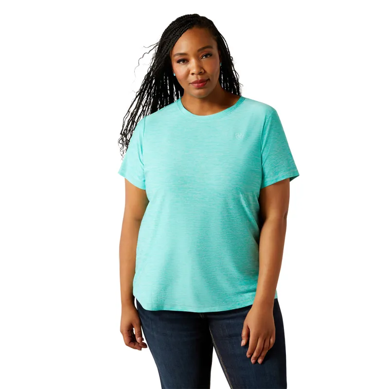 Ariat Women's Laguna Logo Shirt - Blue Turquoise