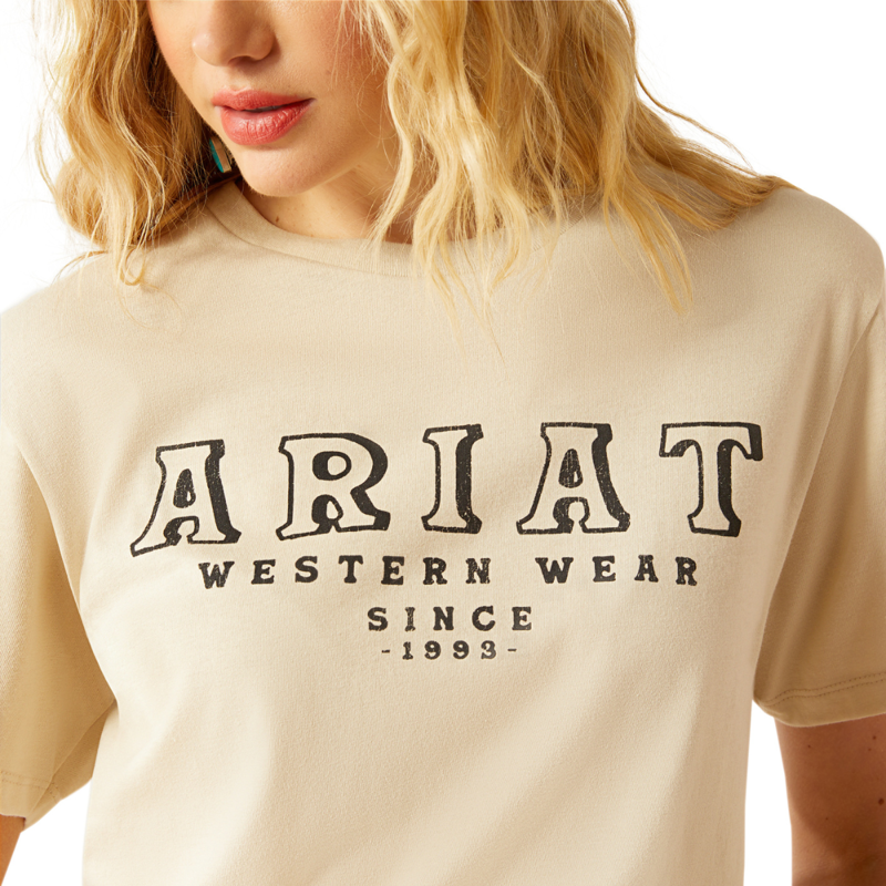 Ariat Women's Ariat Western Wear T-Shirt - Natural-2