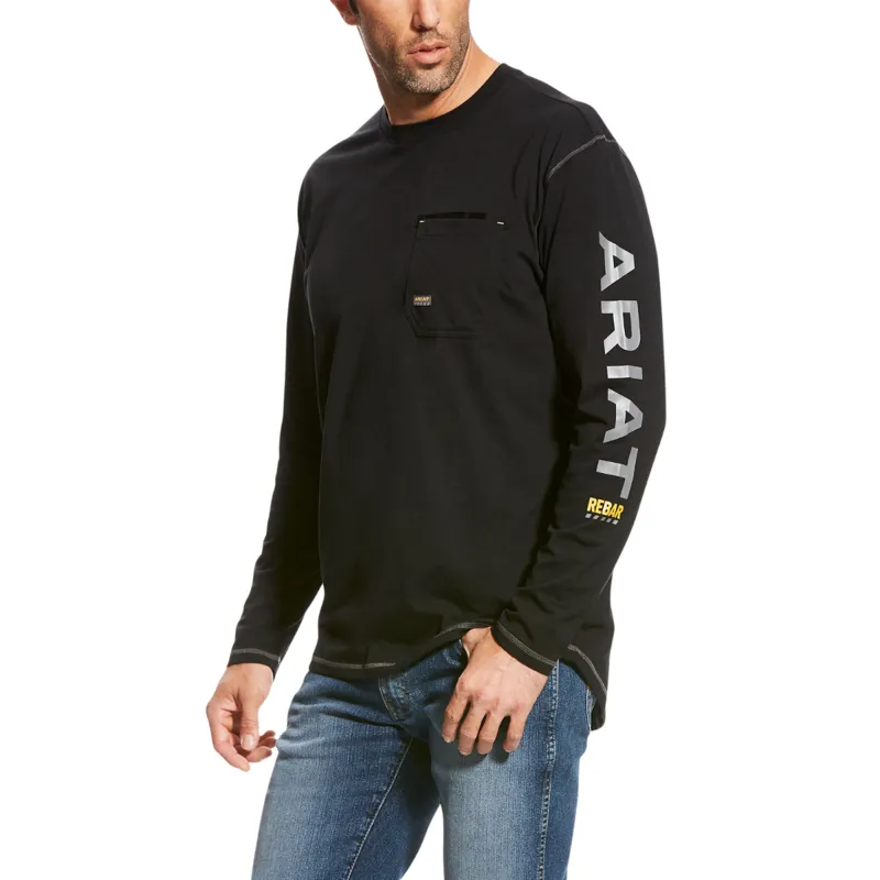 Ariat Men's Rebar Workman Logo T-Shirt - Black