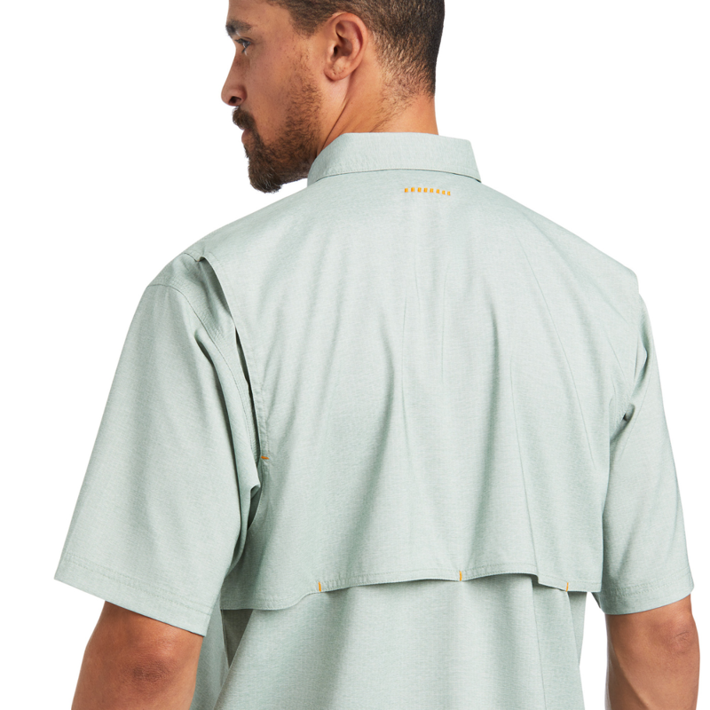 Ariat MNS Rebar Made Tough VentTEK DuraStretch  Work Shirt - Green Bay Heather-3