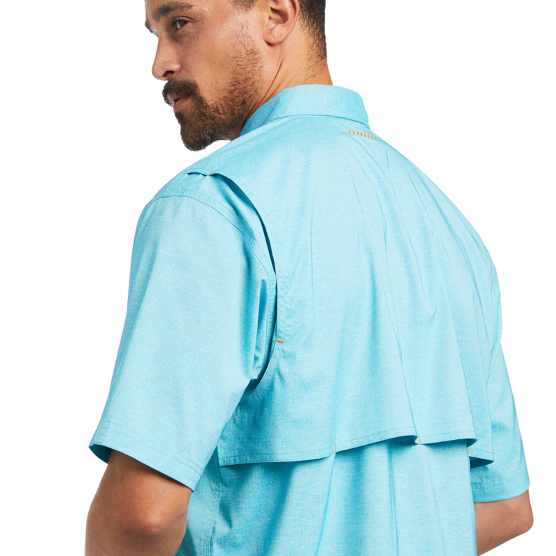 Ariat MNS Rebar Made Tough VentTEK DuraStretch  Work Shirt - Caribbean Heather-3