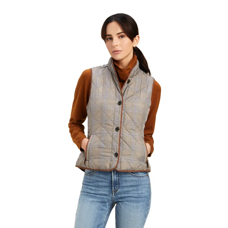 Ariat Women's Woodside 2.0 Quilted Gilet - Glen Plaid
