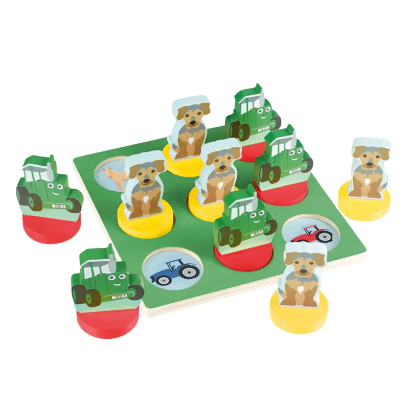 Tractor Ted Wooden Tic Tac Toe