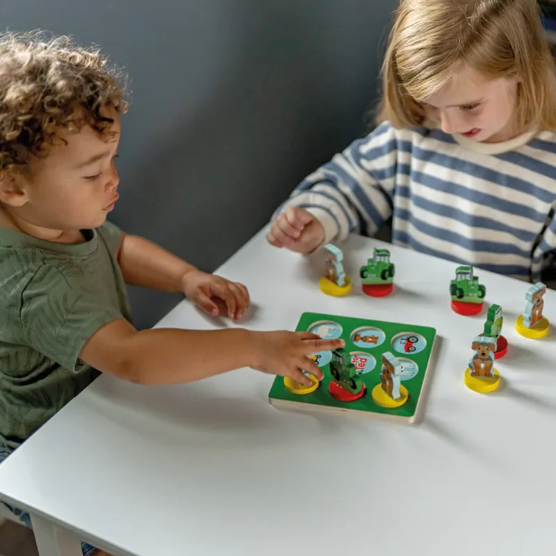 Tractor Ted Wooden Tic Tac Toe-1