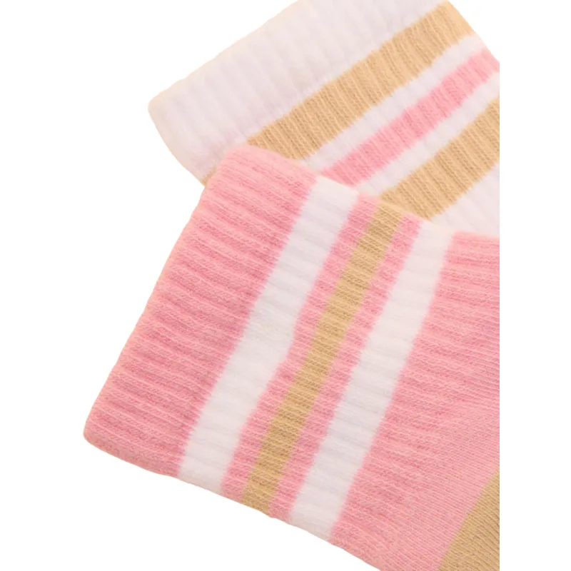Joules Ladies Volley Tennis Socks 2 Pack - Pink -1