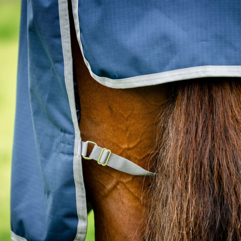Horseware Amigo Ripstop 900D 0g Turnout Rug - Navy/Titanium Grey-5