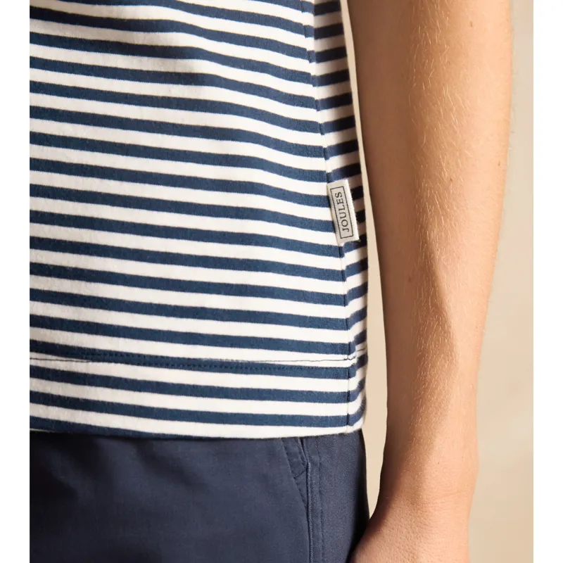 Joules Ladies Erin T-Shirt - Navy Stripe-3