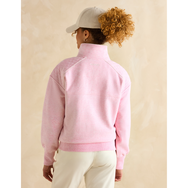 Joules Ladies Racquet Half Zip Sweatshirt - Pink-3