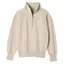 Joules Ladies Racquet Half Zip Sweatshirt - Creme