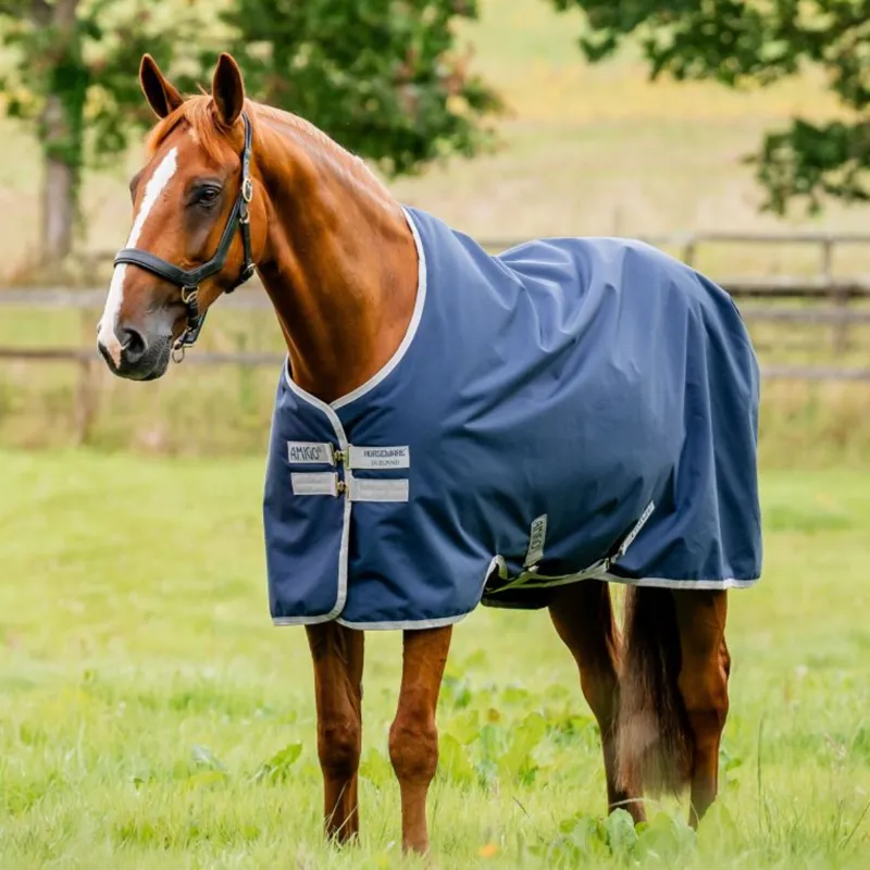 Horseware Amigo Ripstop 900D 100g Light Turnout Rug - Navy/Titanium Grey