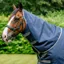Horseware Amigo Bravo 12 XL Turnout Light 150g Rug Hood - Navy/Titanium Grey Silver