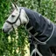Horseware Amigo Bravo 12 XL Turnout Light 150g Rug Hood - Black/Titanium Grey Silver