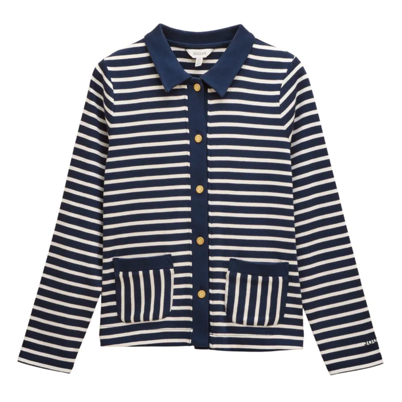 Joules Ladies Harbour Jersey Cardigan - Navy