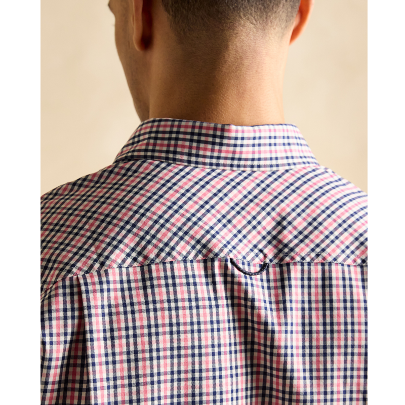 Joules Men's Get A Move On Blue Stretch Shirt - Red-3