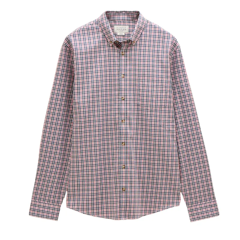 Joules Men's Get A Move On Blue Stretch Shirt - Red