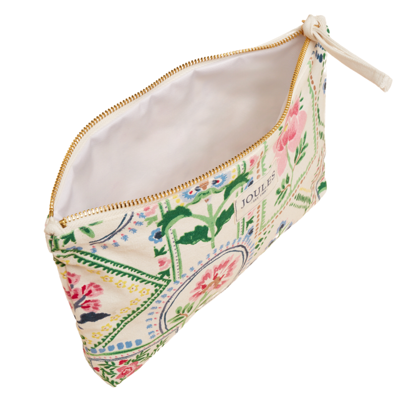 Joules Carrywell Zip Pouch - Mosaic Floral-3