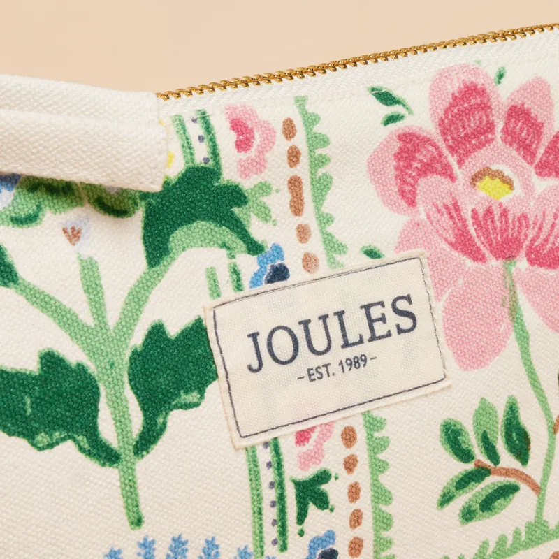 Joules Carrywell Zip Pouch - Mosaic Floral-4