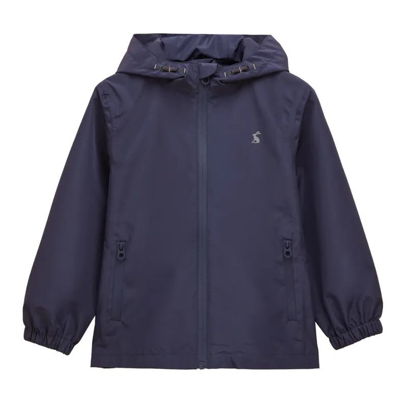 Joules Kids Rainwell Waterproof Packable Raincoat - Navy