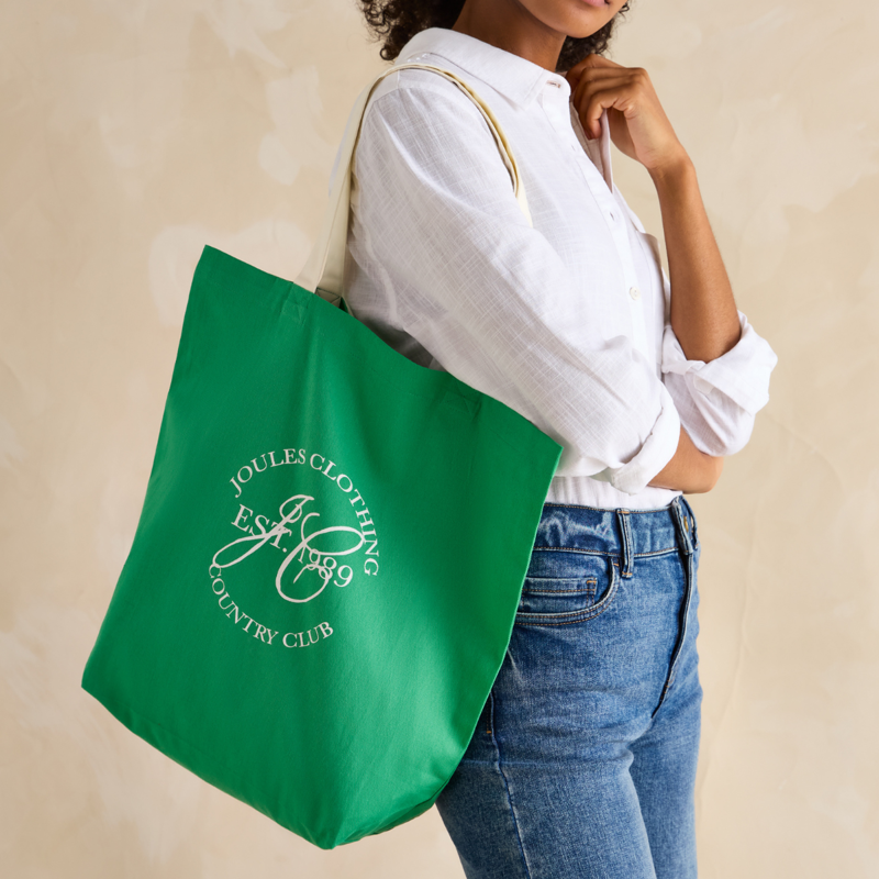 Joules Courtside Tote Bag - Green-3