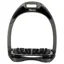 Flex-On Aluminium Inclined Ultra-Grip Stirrups - Space Grey/Black/Black