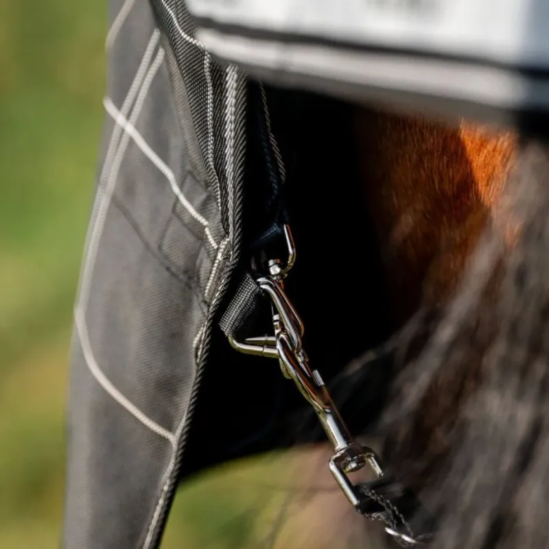 Horseware Rhino Plus Turnout Bundle - 0g Outer with 200g Liner - Black Check/Black White-4