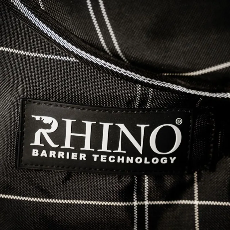 Horseware Rhino Plus Turnout Bundle - 0g Outer with 200g Liner - Black Check/Black White-5