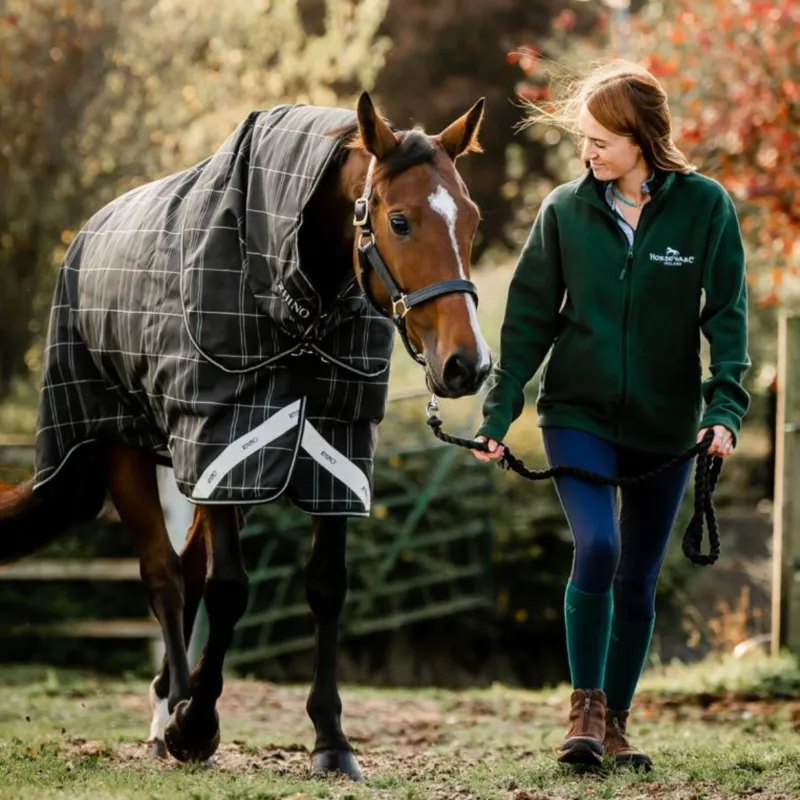 Horseware Rhino Plus Turnout Bundle - 0g Outer with 200g Liner - Black Check/Black White-8