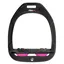 Flex-On Green Composite Stirrup - Inclined Ultra Grip - Black/Black/Pink