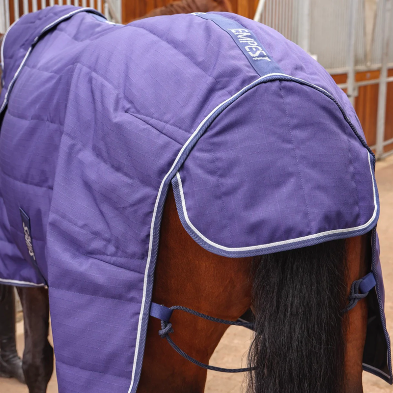 Shires Tempest Original 100 Stable Rug and Neck - Navy-3