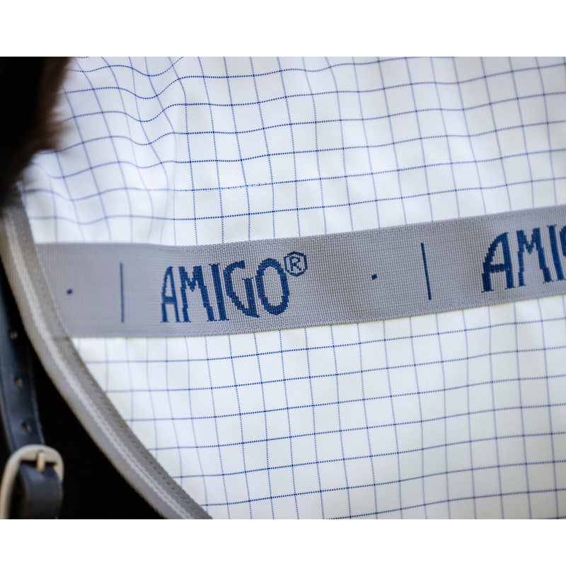 Horseware Amigo Summer Sheet Plus - Navy Check/Titanium Grey/Silver-5