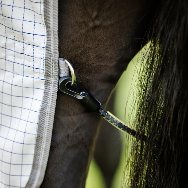 Horseware Amigo Summer Sheet Plus - Navy Check/Titanium Grey/Silver-6