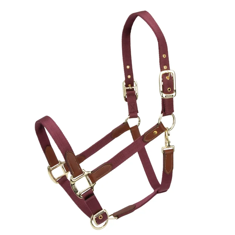 Shires ARMA Porto Headcollar - Black Cherry
