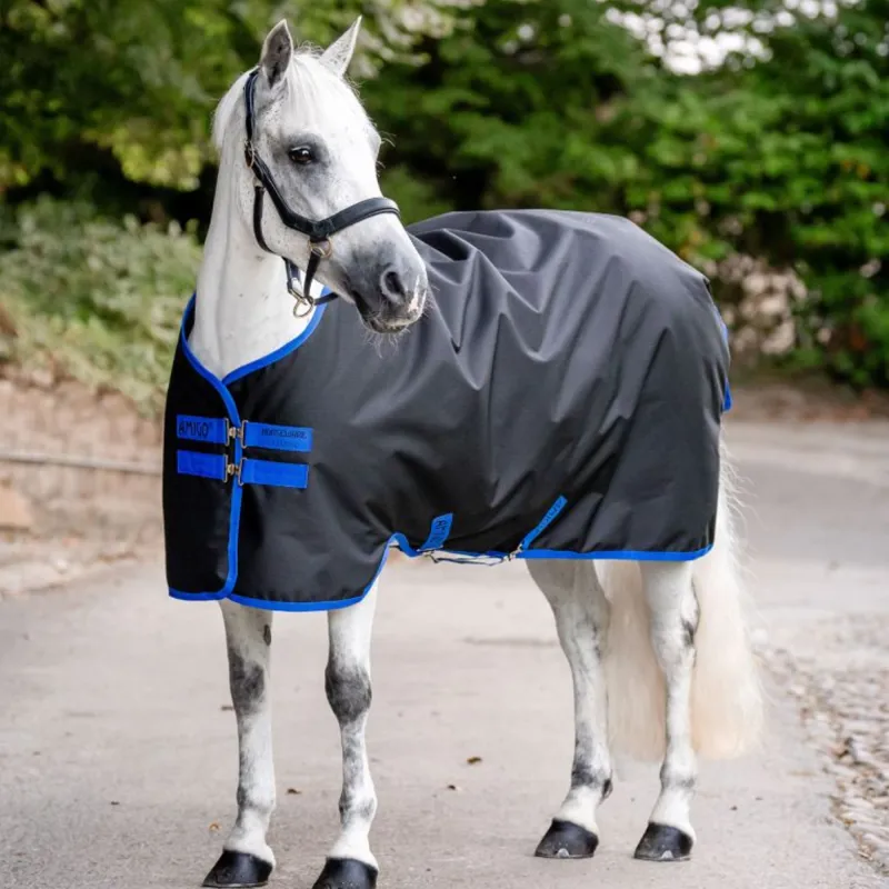 Horseware Amigo Ripstop 900D Light 50g Pony Turnout Rug - Black/Classic Blue