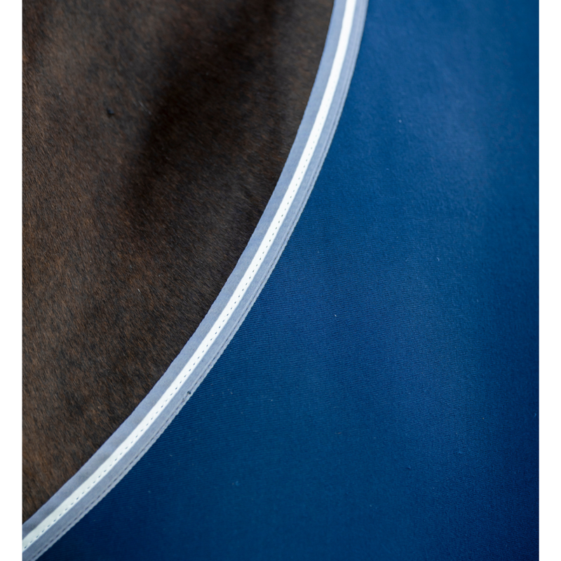 Horseware Amigo Jersey Cooler - Navy/Titanium Grey/Silver-4