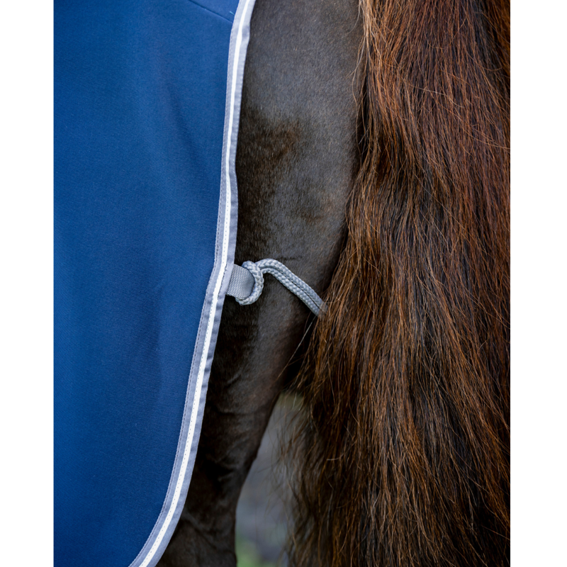 Horseware Amigo Jersey Cooler - Navy/Titanium Grey/Silver-3