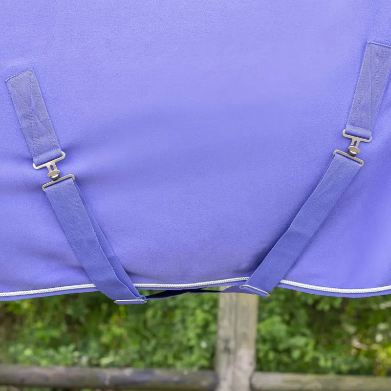 QHP Fleece Rug with Ornament - Purple/Silver-3