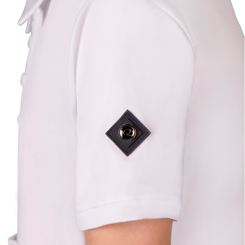QHP Junior Berno Competition Shirt - White-2