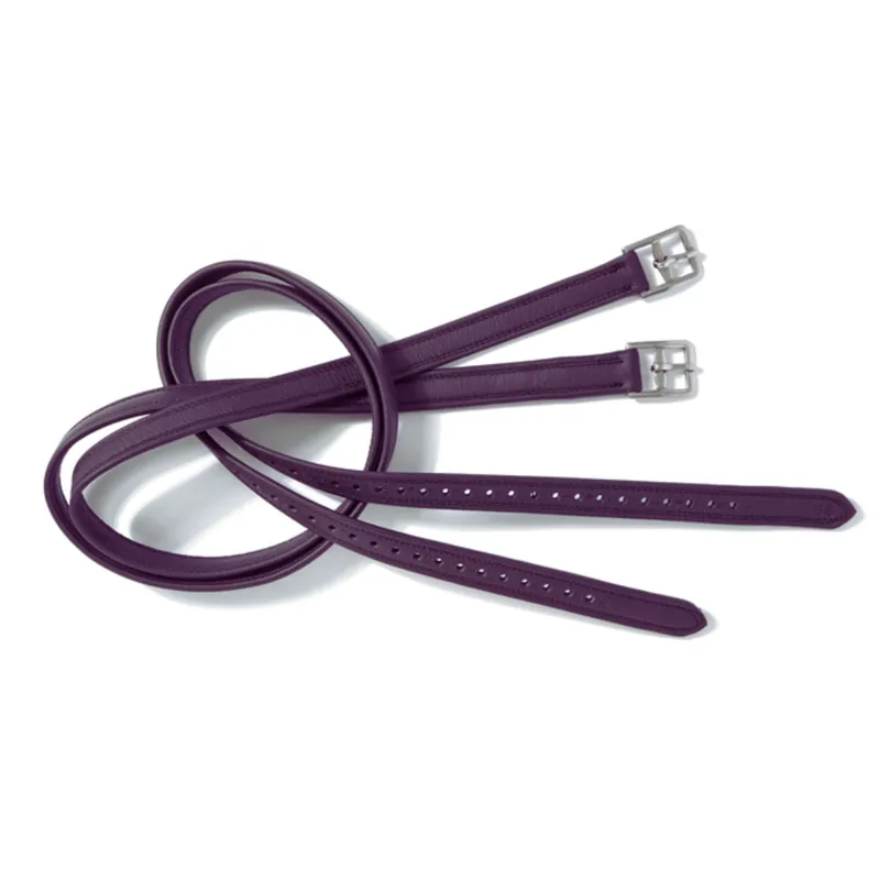 Jeffries Wembley Pro Half Hole Stirrup Leathers - Havana