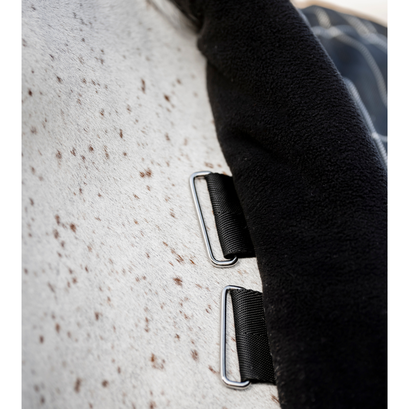 Horseware Rhino 250g Vari-Layer Stable Rug - Black/Grey/White Check Grey-6