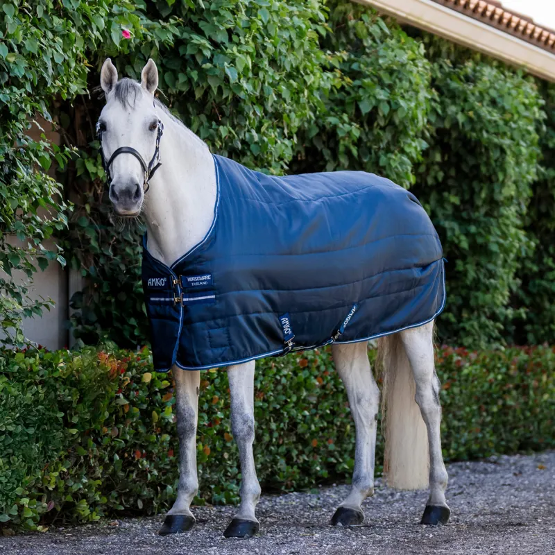 Horseware Amigo Diamond 100g Insulator Stable Rug -  Navy/Titanium Grey