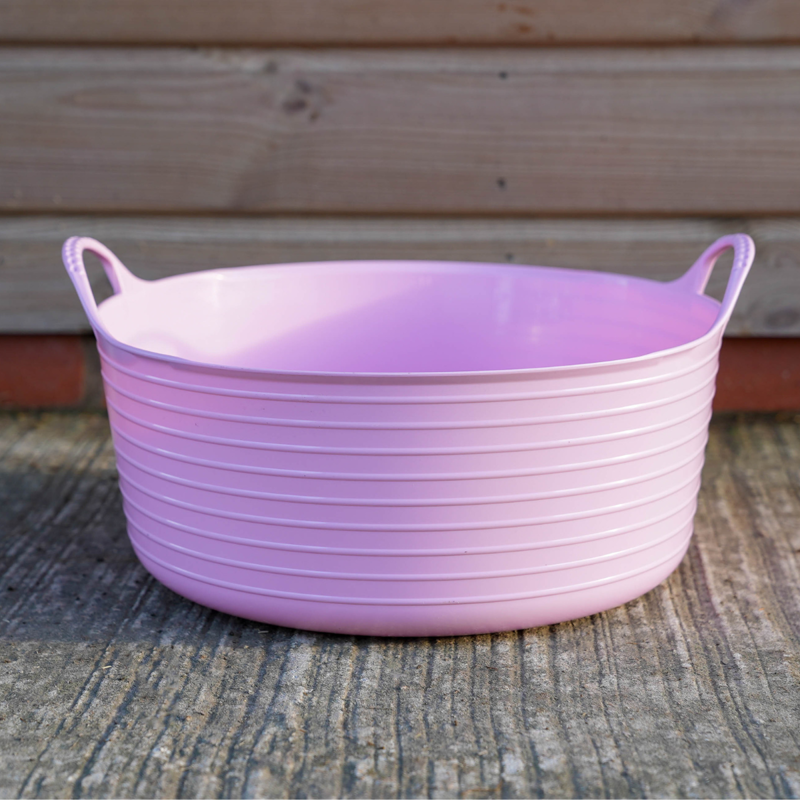 Red Gorilla Flexible Small Shallow 15L Bucket - Soft Pink - Limited Edition-1